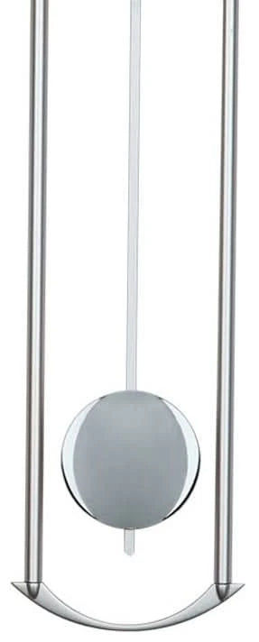 AMS Wanduhr 60x24x6 cm Aluminium • Funkgesteuert • Modernes Design