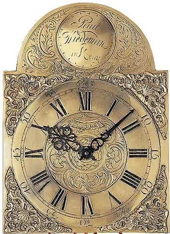 AMS Wanduhr 33x25x12 cm Holz • Mechanisches Uhrwerk • Bim-Bam Schlagwerk