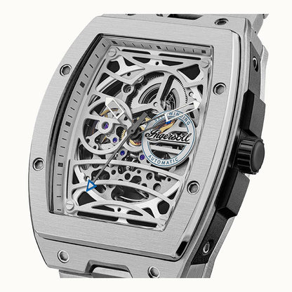 Ingersoll 1892 The Challenger I12310 Herren Armbanduhr Silber • Automatikwerk • Mineralglas, Bild 2
