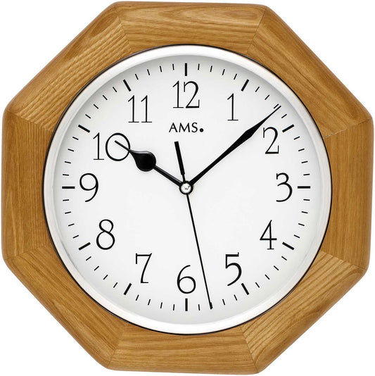 AMS Wanduhr • Stilvolles Design • Präzise Zeitmessung