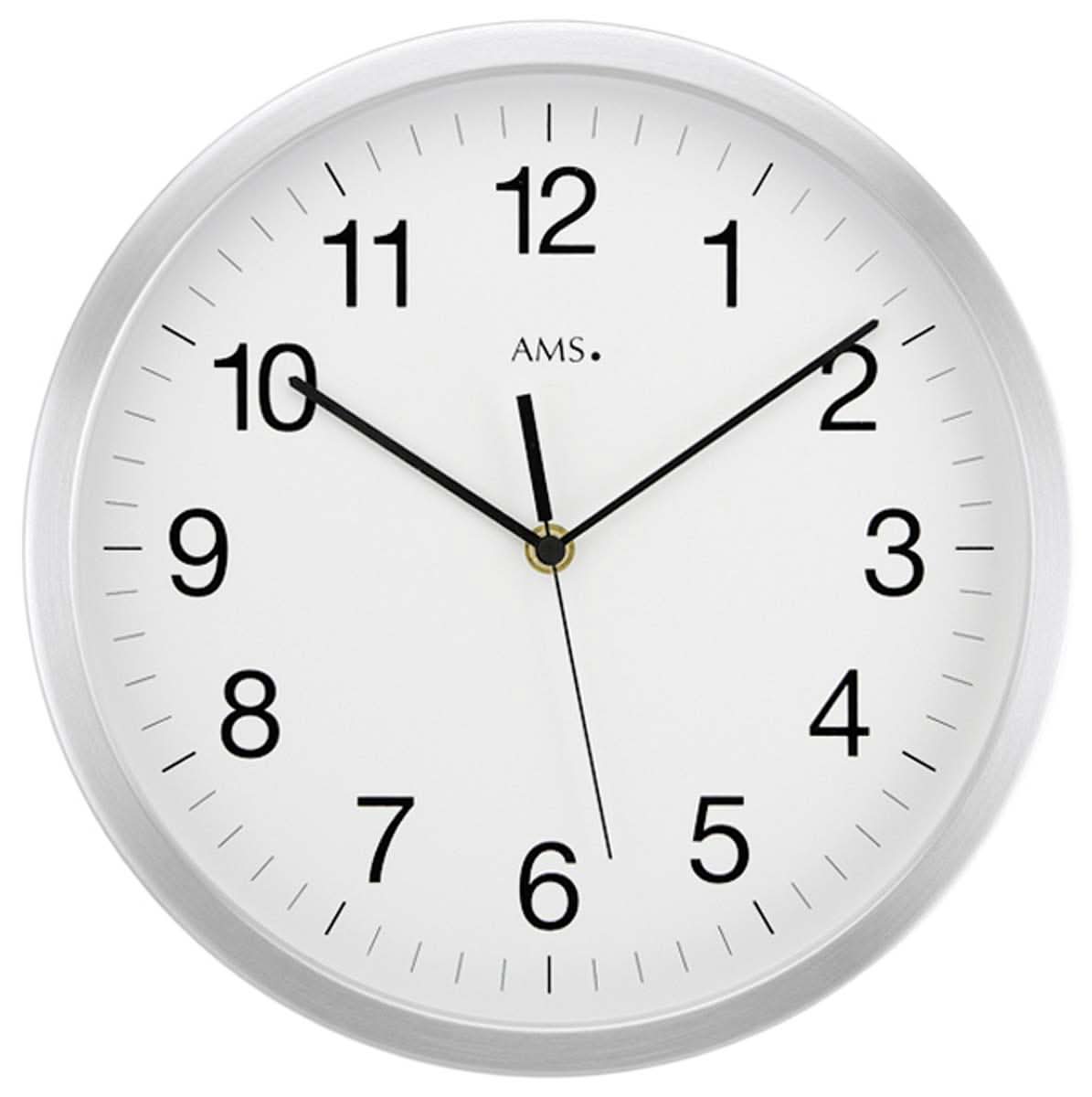 AMS Wanduhr 50 cm Ø Aluminium • Funkgesteuert • XXL Design