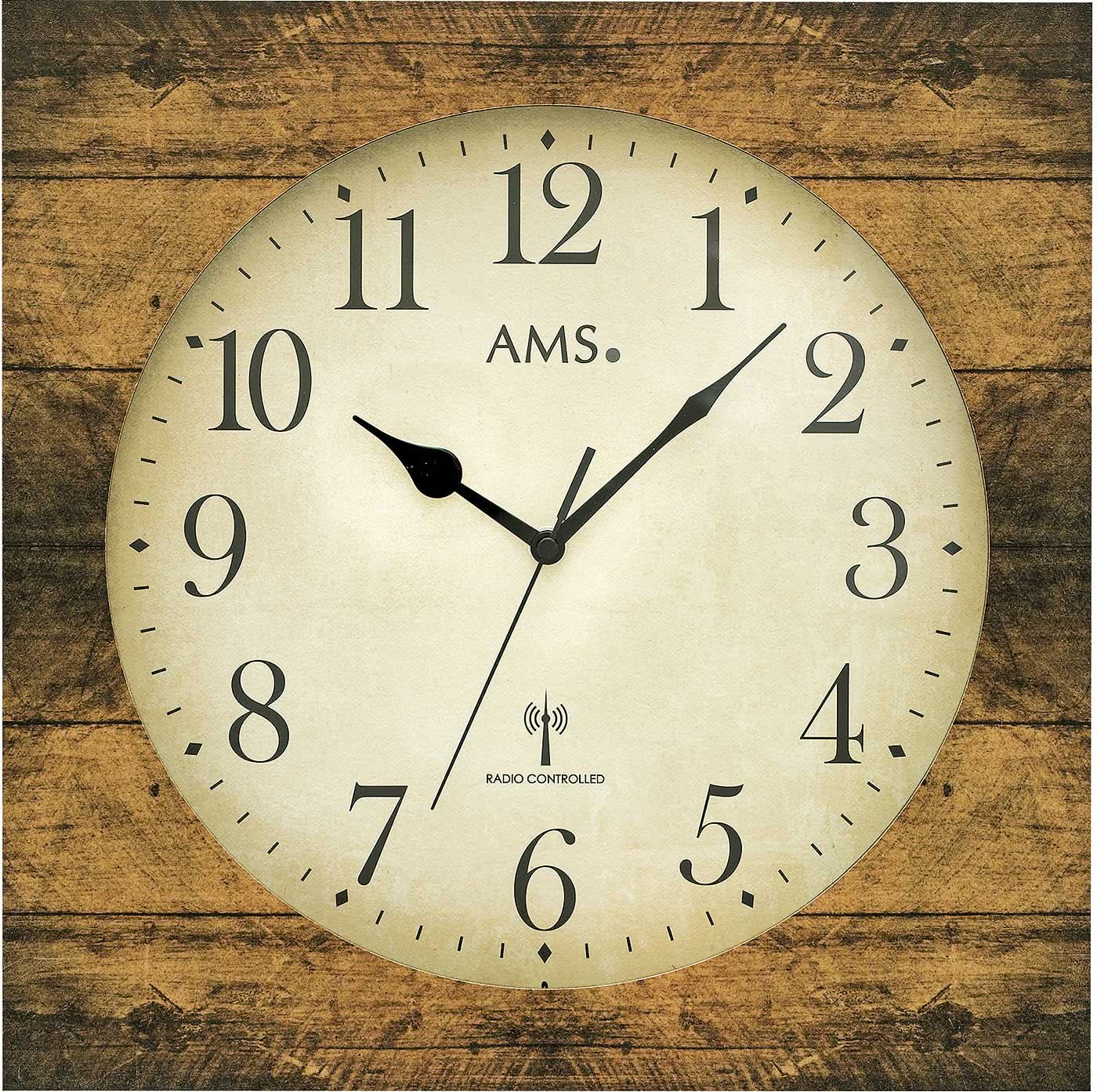 AMS Wanduhr • Präzises Quarzwerk • Made in Germany