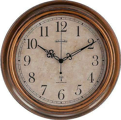 Artvendis 5575B Wanduhr Gartenuhr Funkwanduhr