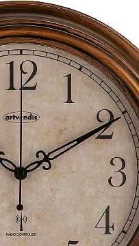 Artvendis 5575B Wanduhr Gartenuhr Funkwanduhr