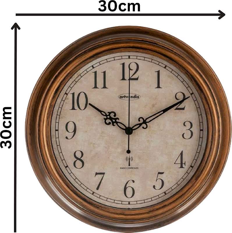 Artvendis 5575B Wanduhr Gartenuhr Funkwanduhr