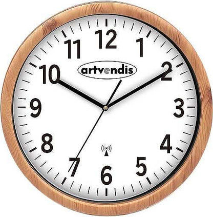 Artvendis 5576B Wanduhr modern Funkwanduhr