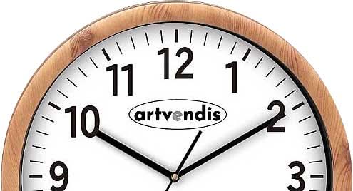 Artvendis 5576B Wanduhr modern Funkwanduhr