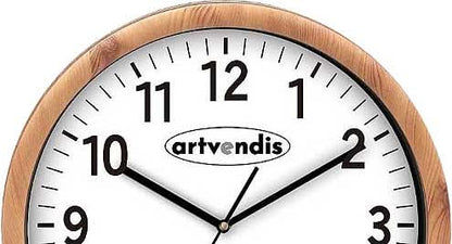 Artvendis 5576B Wanduhr modern Funkwanduhr