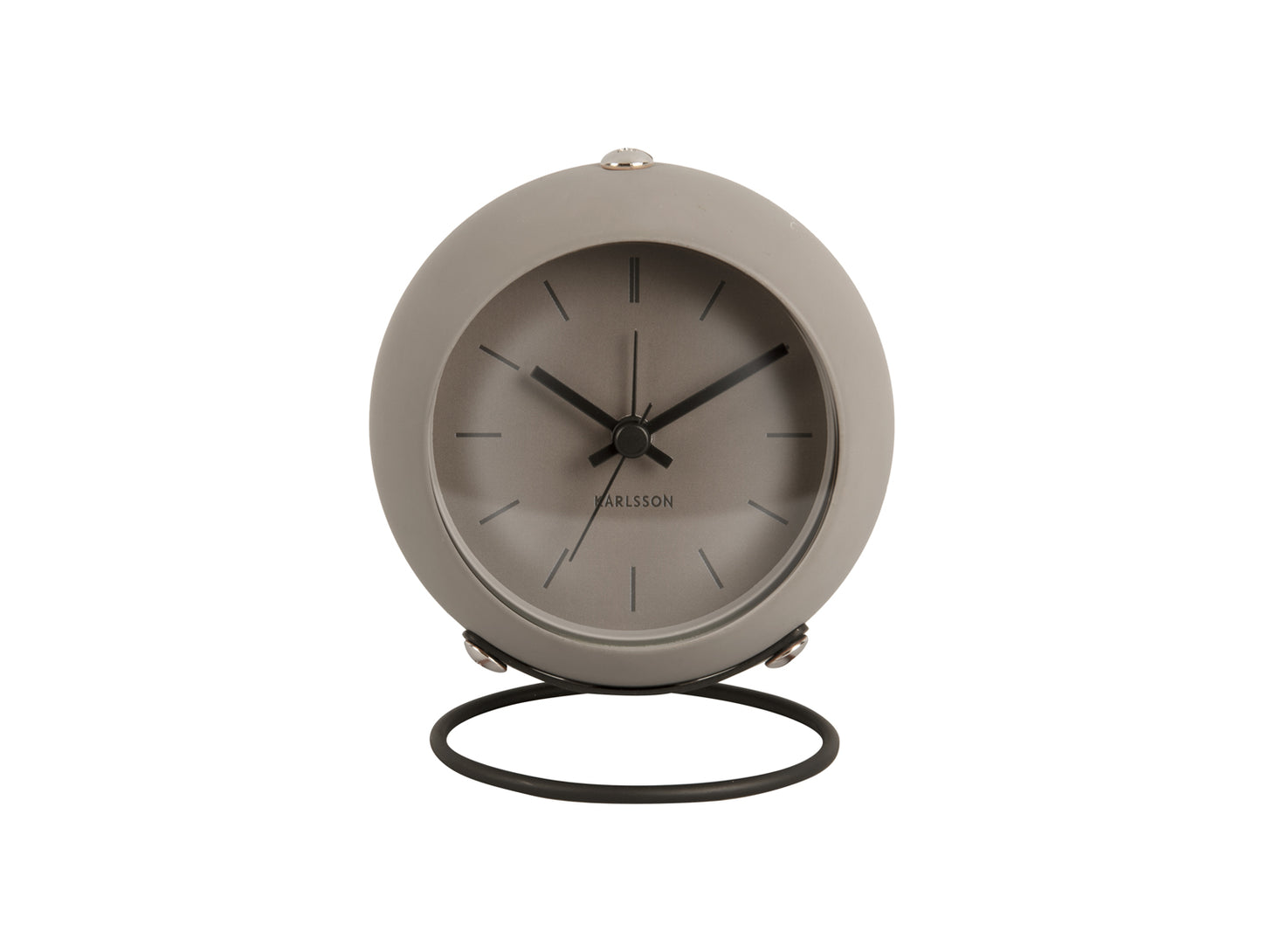 Karlsson Nirvana Globe KA5857GY Wecker Dunkelwarmgrau • Geräuschloses Sweep-Uhrwerk • Schwebendes Globe-Design, Bild 2