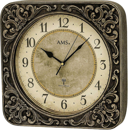 AMS Wall Clock Plastic • Precise Radio Movement • Weather-protected