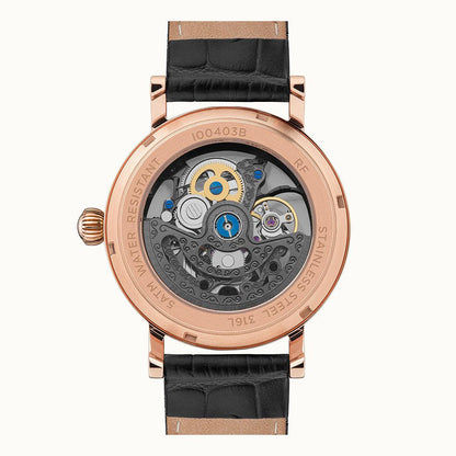 Ingersoll 1892 The Herald I00403B Herren Armbanduhr Schwarz • Skelettwerk • Roségold-Edelstahlgehäuse, Bild 3
