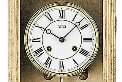 AMS Wanduhr 53x27x13 cm Holz • Mechanisch • Rundgong