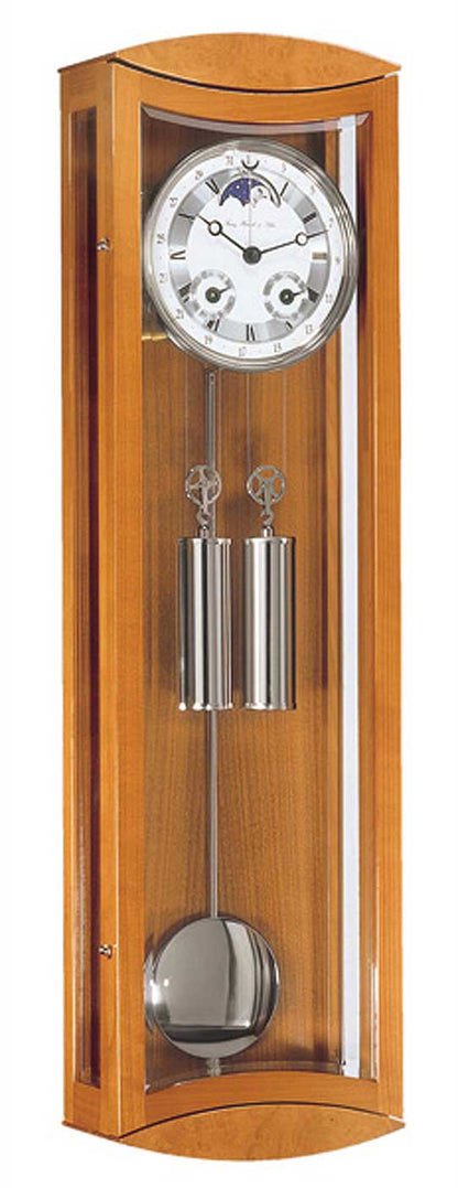 Hermle Wanduhr 70,5x22x11,5 cm Holz • Mechanisches Uhrwerk • Vollkalender & Mondphase