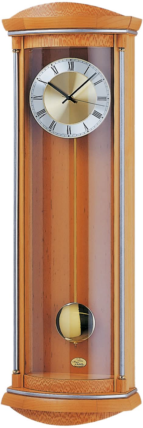 AMS Wall Clock 82x26x12 cm Wood • Quartz Movement • Westminster Chime