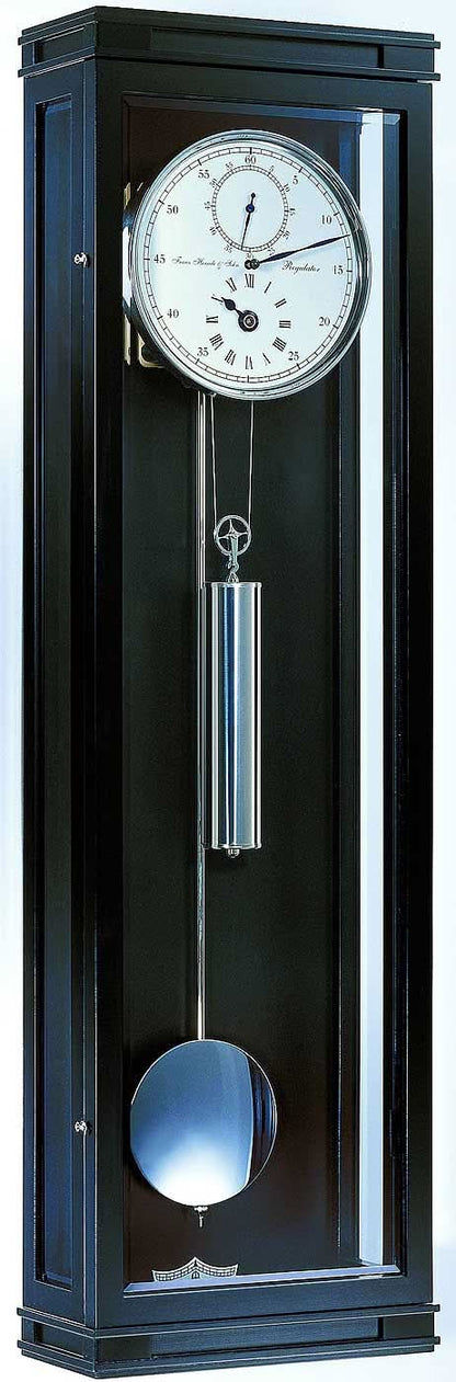 Hermle Wall Clock 93.7x26.0x13.0 cm Wood • 31-Day Movement • Precision Regulator