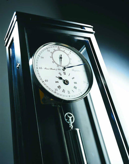 Hermle Wall Clock 93.7x26.0x13.0 cm Wood • 31-Day Movement • Precision Regulator