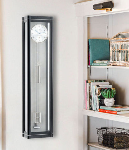 Hermle Wanduhr 133x30,5x19 cm Holz • 31-Tage Präzisionsuhrwerk • Handpoliertes Gehäuse