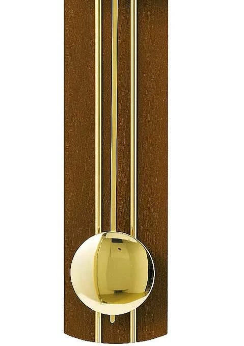 AMS Wanduhr 60x22x7 cm Holz • Präzises Quarz Uhrwerk • Elegantes Pendeldesign