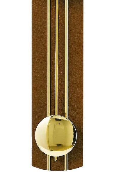 AMS Wanduhr 60x22x7 cm Holz • Präzises Quarz Uhrwerk • Elegantes Pendeldesign