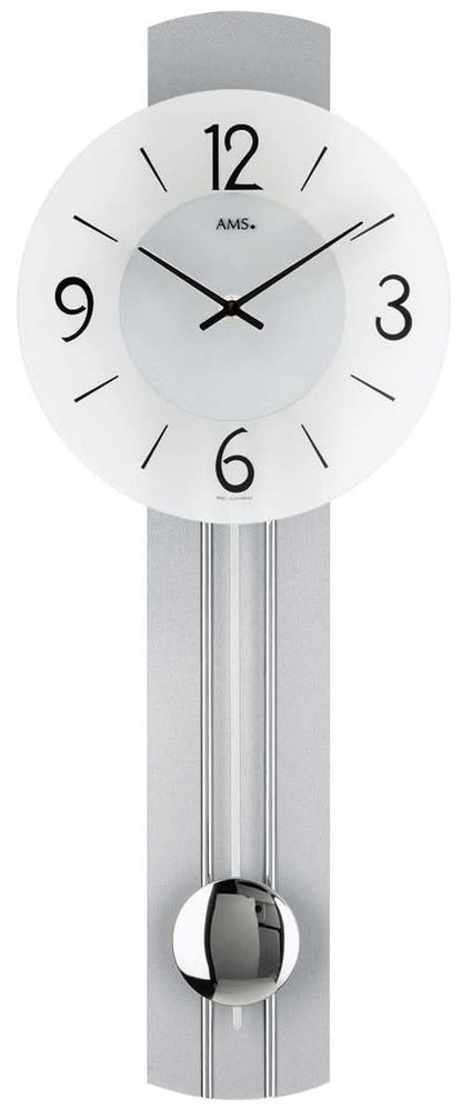 AMS Wanduhr 60x23x7 cm Holz • Modernes Design • Made in Germany