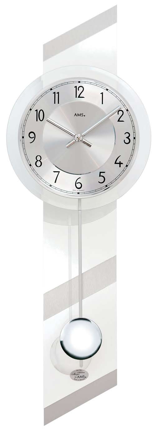 AMS Wall Clock 69x23x8 cm Wood • Modern • Quartz Movement