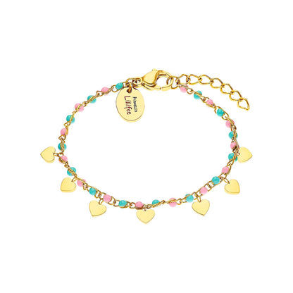 Prinzessin Lillifee 2033365 Armband Gold • IP-Gold-Beschichtung • Karabinerverschluss