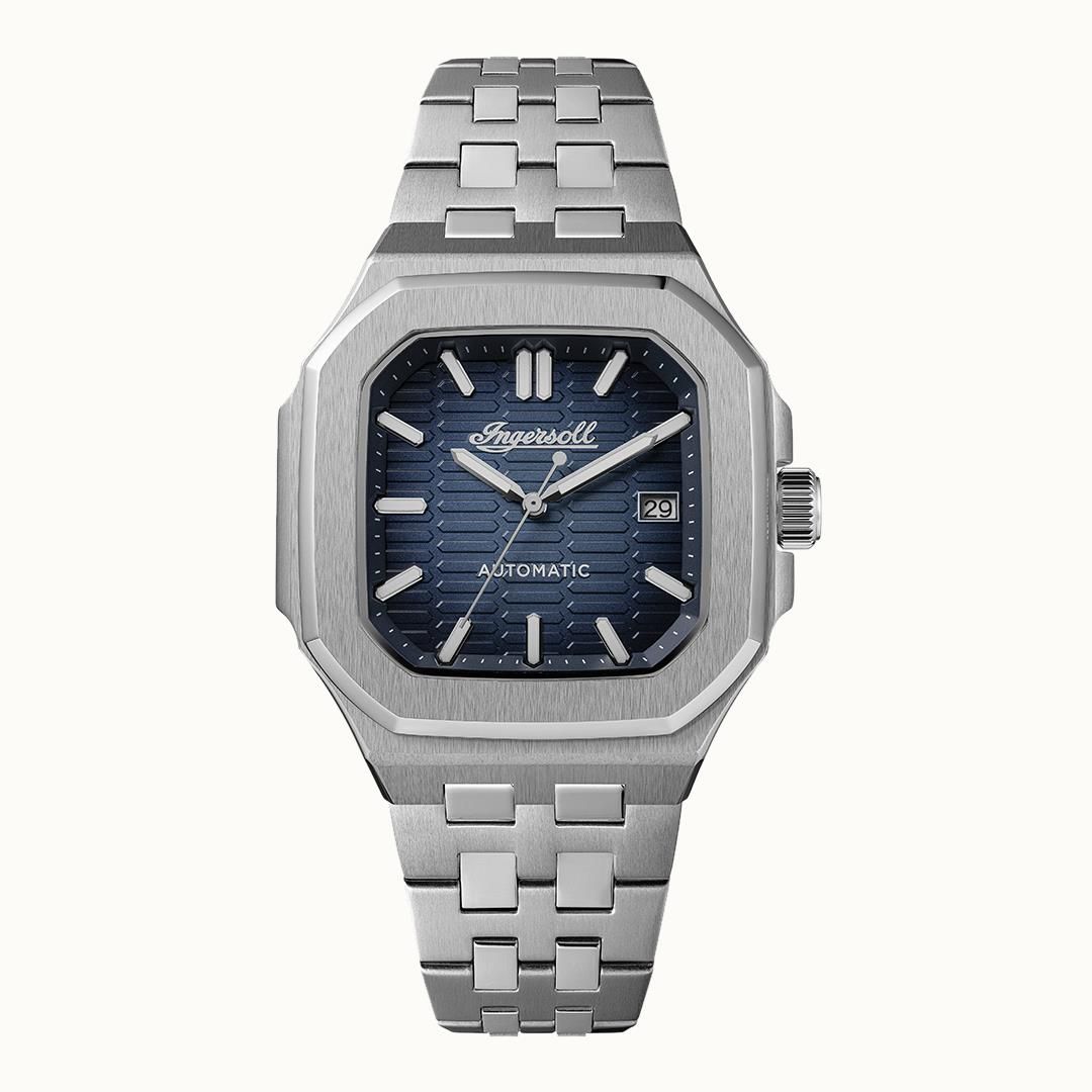 Ingersoll 1892 The Yield I17801 Herren Armbanduhr Blau • Automatikwerk • Mineralglas