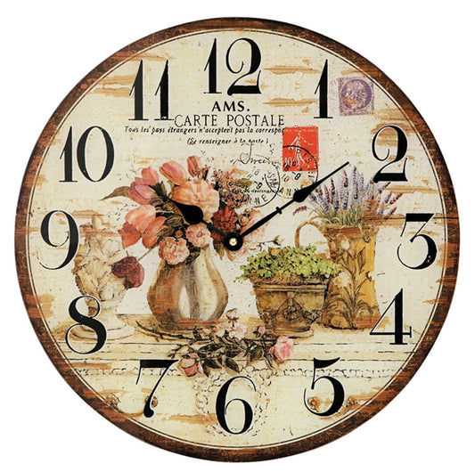 AMS Wanduhr 40x40x3 cm Glas • Modernes Design • Präzises Quarz Uhrwerk