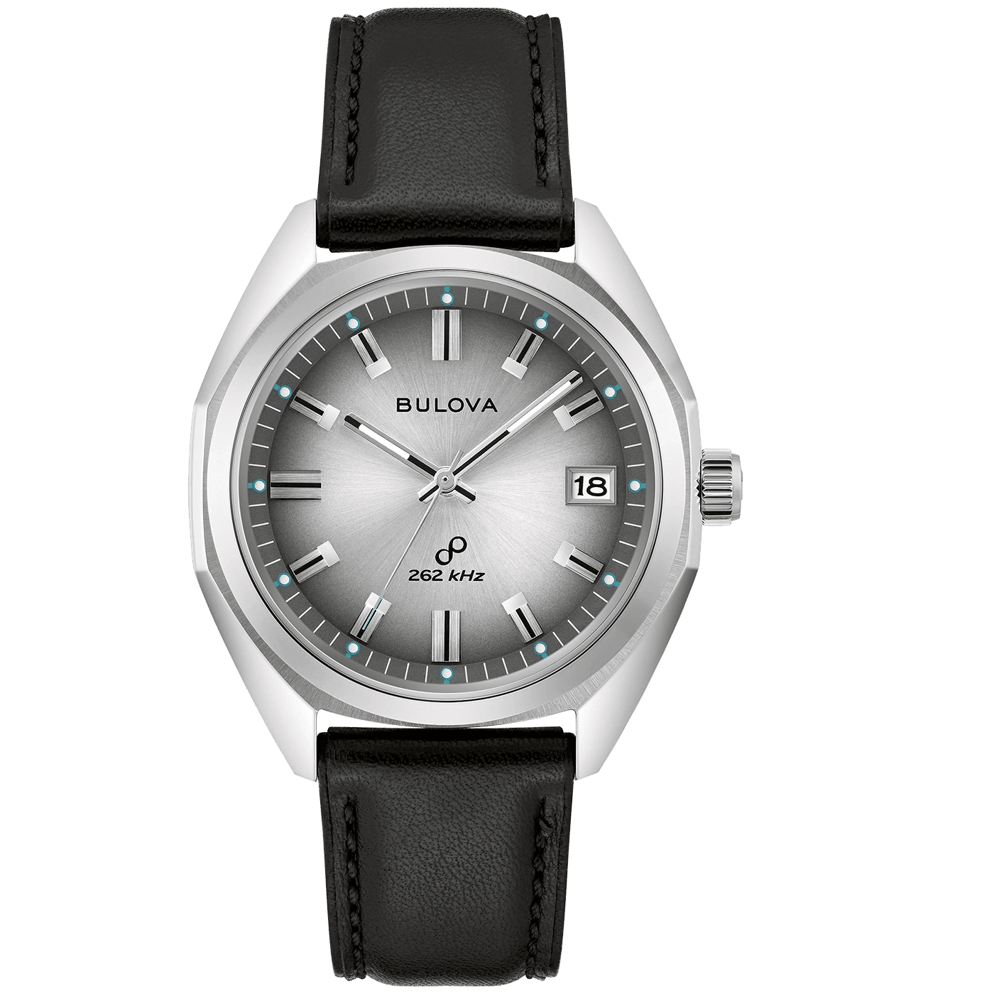 Bulova 96B414 Jet Star Herren Armbanduhr Schwarz/Silber • Hochpräzises Quarzwerk • Saphirglas