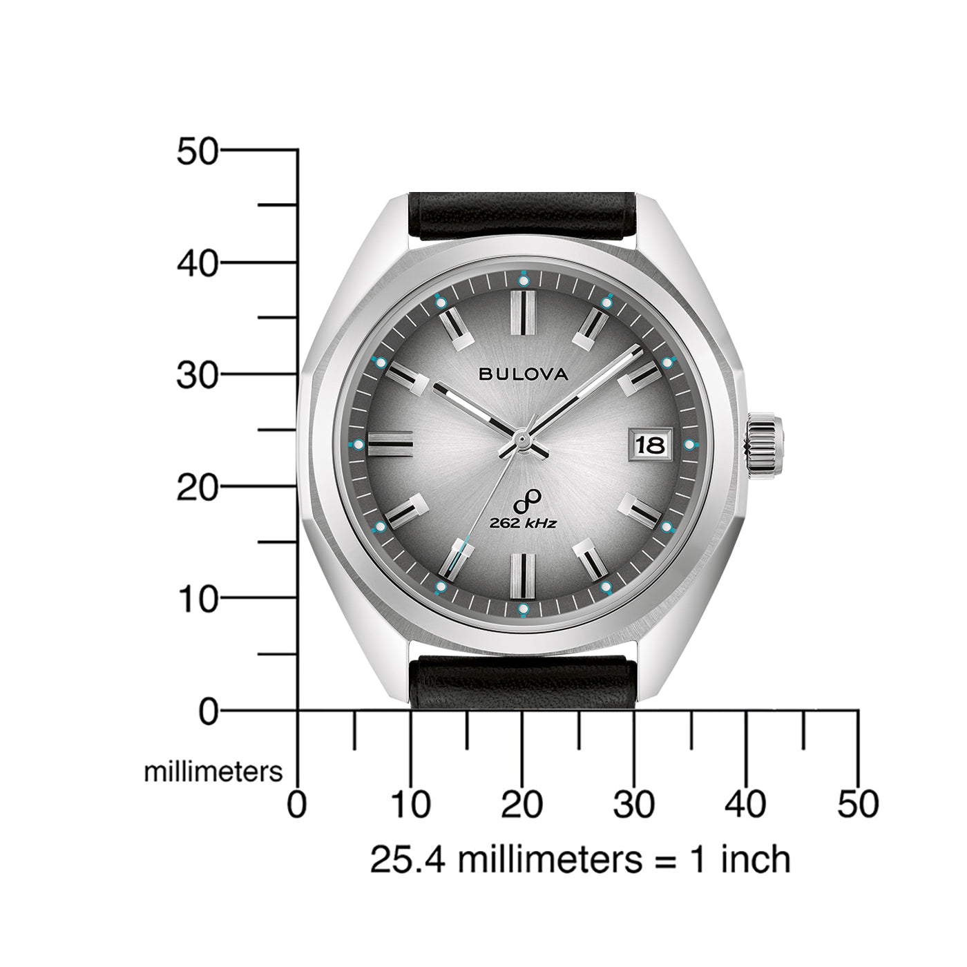 Bulova 96B414 Jet Star Herren Armbanduhr Schwarz/Silber • Hochpräzises Quarzwerk • Saphirglas, Bild 4