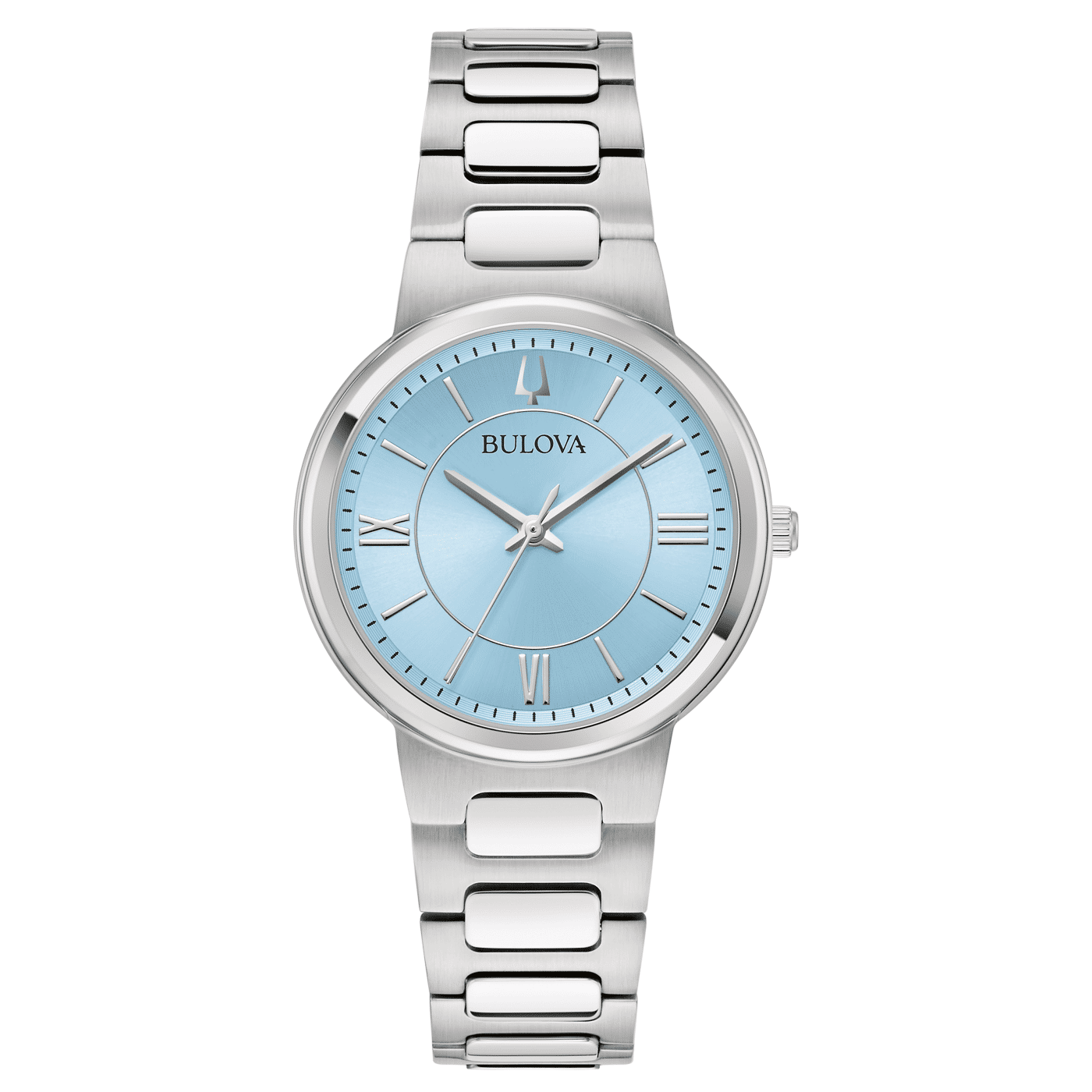 Bulova Classic 96L336 Damen Armbanduhr Blau • Römisch-Stick-Index • Quarzwerk 720 Tage Gangreserve