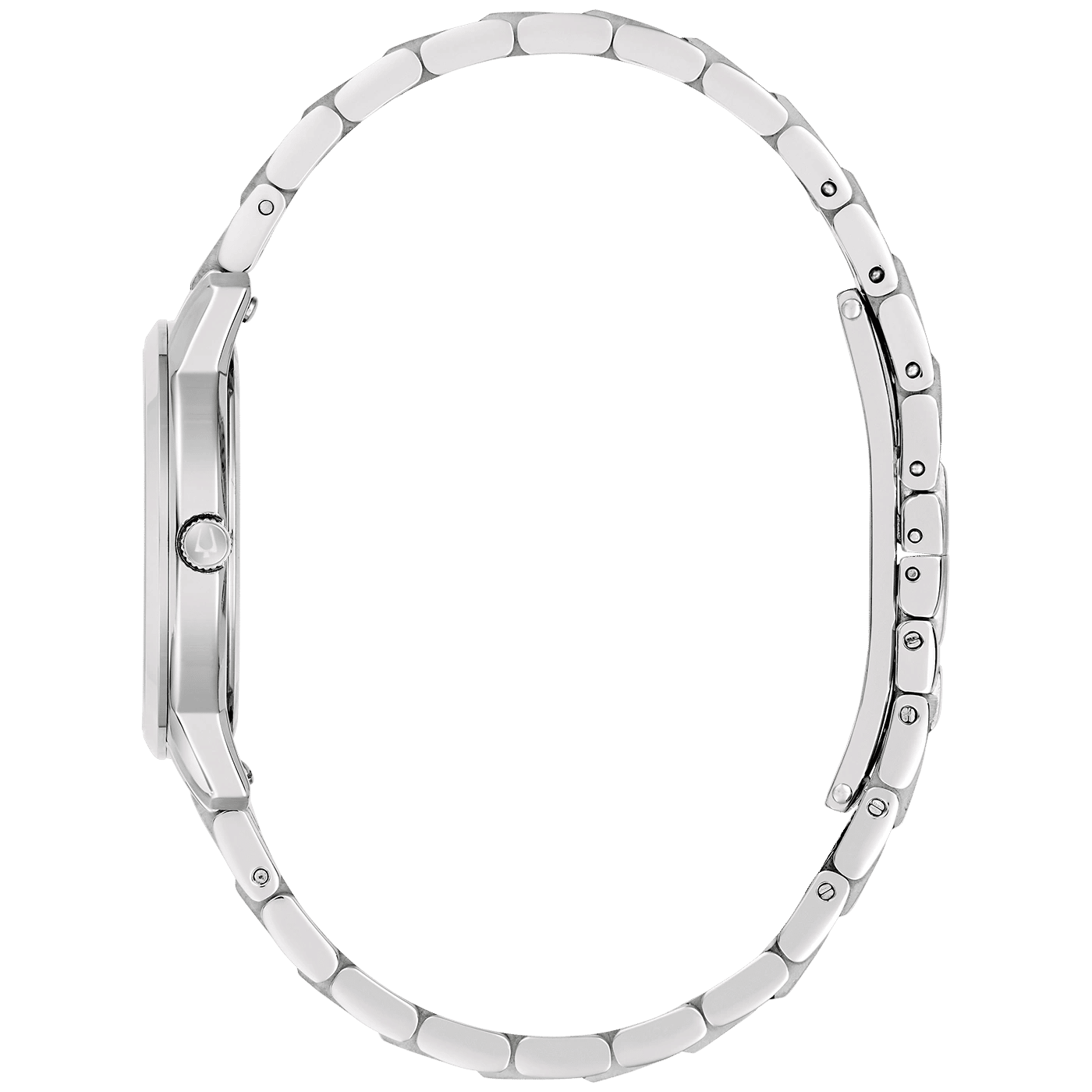 Bulova Classic 96M174 Damenuhr Silber • Arabische Ziffern • Gewölbtes Kristallglas, Bild 2