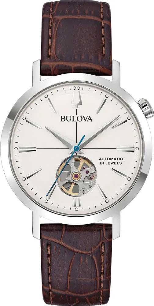 Bulova Classic Aerojet 96A318 Herrenuhr • Automatikwerk • Offene Unruh
