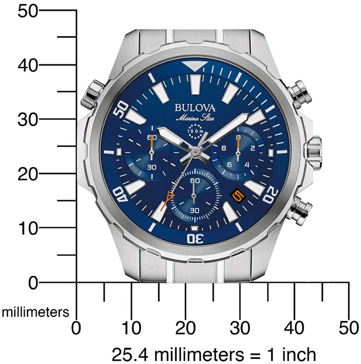 Bulova Archive Series Lunar Pilot 96B256 Herrenuhr • 262 kHz Quarzwerk • Mond-Edition