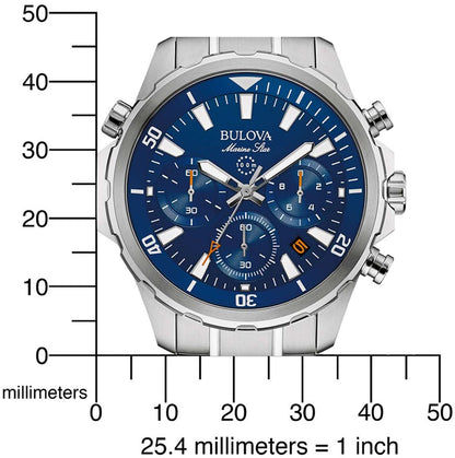 Bulova Archive Series Lunar Pilot 96B256 Herrenuhr • 262 kHz Quarzwerk • Mond-Edition