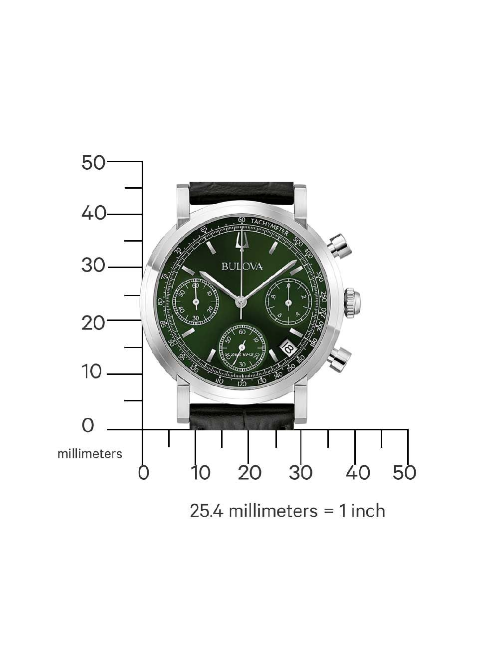 Bulova Classic 96B457 Herren Armbanduhr Grün • Saphirglas entspiegelt • 262 kHz Hochpräzisionsquarz, Bild 4