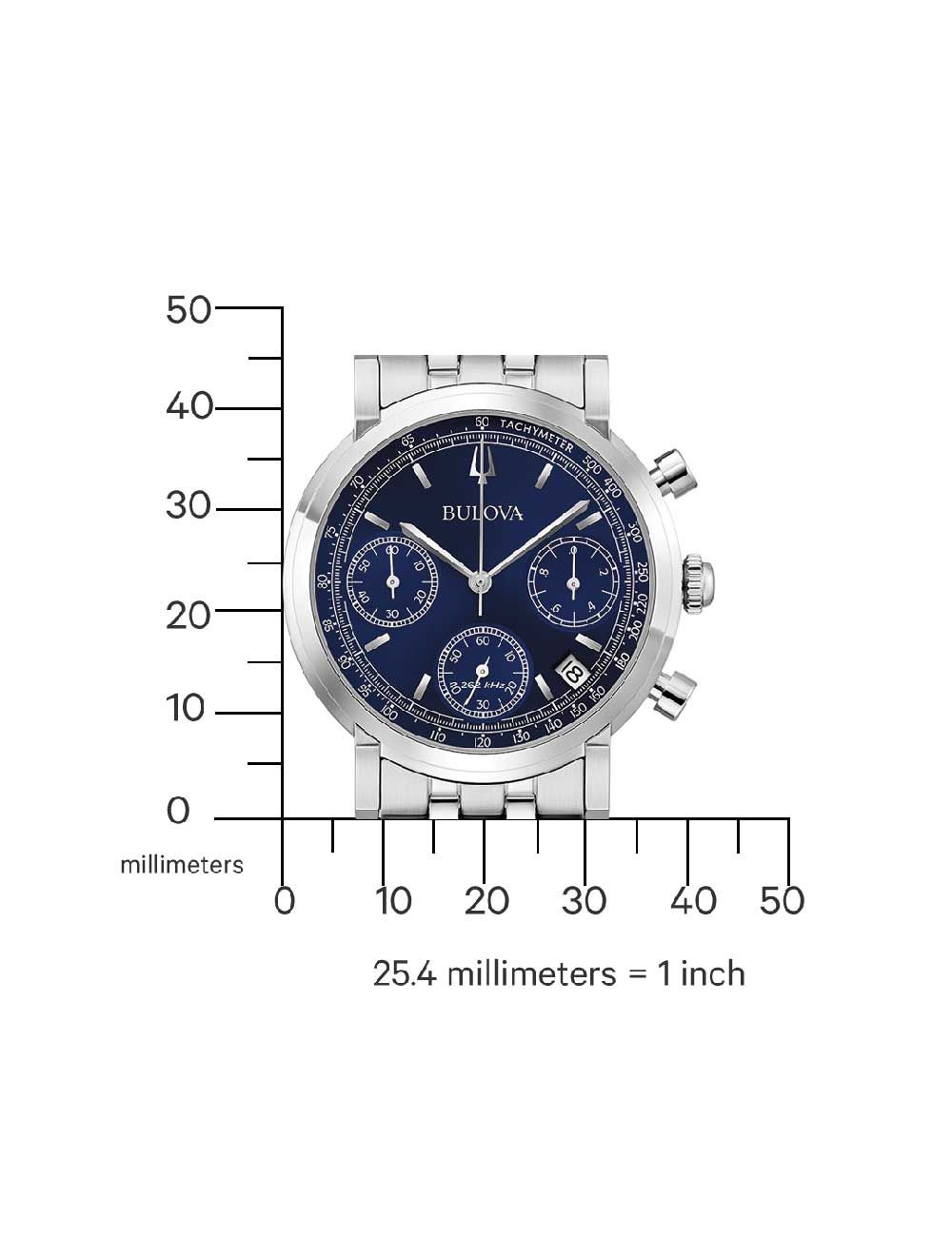 Bulova Classic 96B458 Herren Armbanduhr Blau • Saphirglas • Chronograph, Bild 4