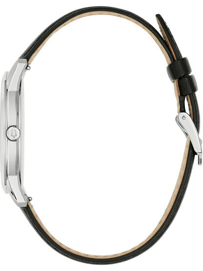 Bulova Classic 96B473 Herren Armbanduhr Weiß • Quarzwerk mit Datumsanzeige • Kalbslederarmband, Bild 2
