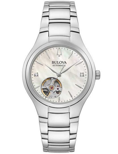 Bulova Sutton 96P247 Damen Automatik • Skelett-Zifferblatt • Mineralglas