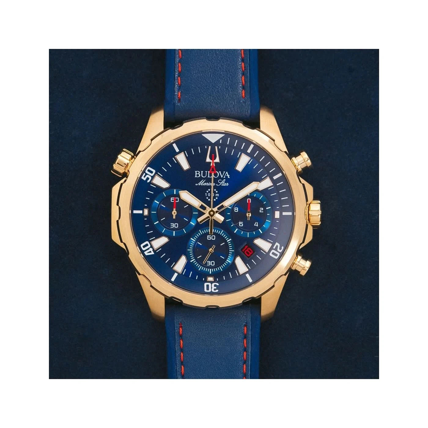 Bulova Marine Star 97B168 Herrenuhr • Chronograph • 100m WD