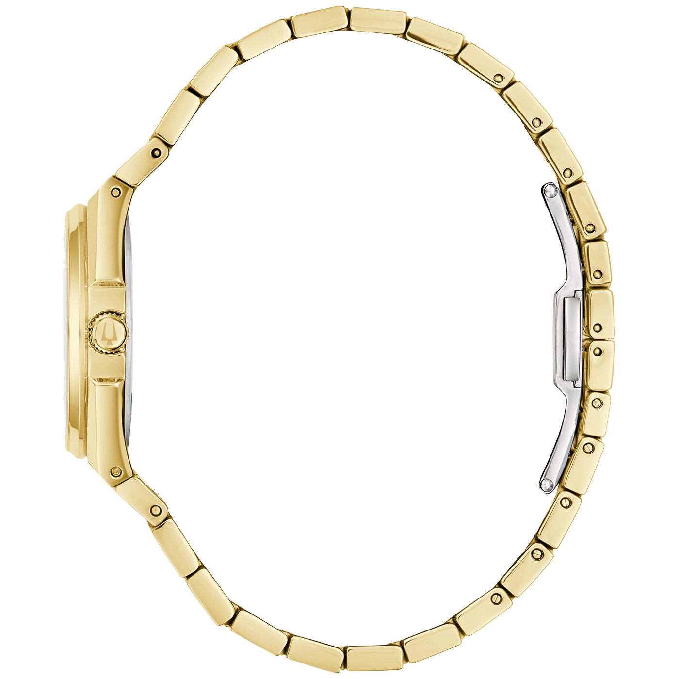 Bulova Classic 97M123 Damenuhr Weiß • Goldplattiertes Edelstahlgehäuse • Datum, Bild 2