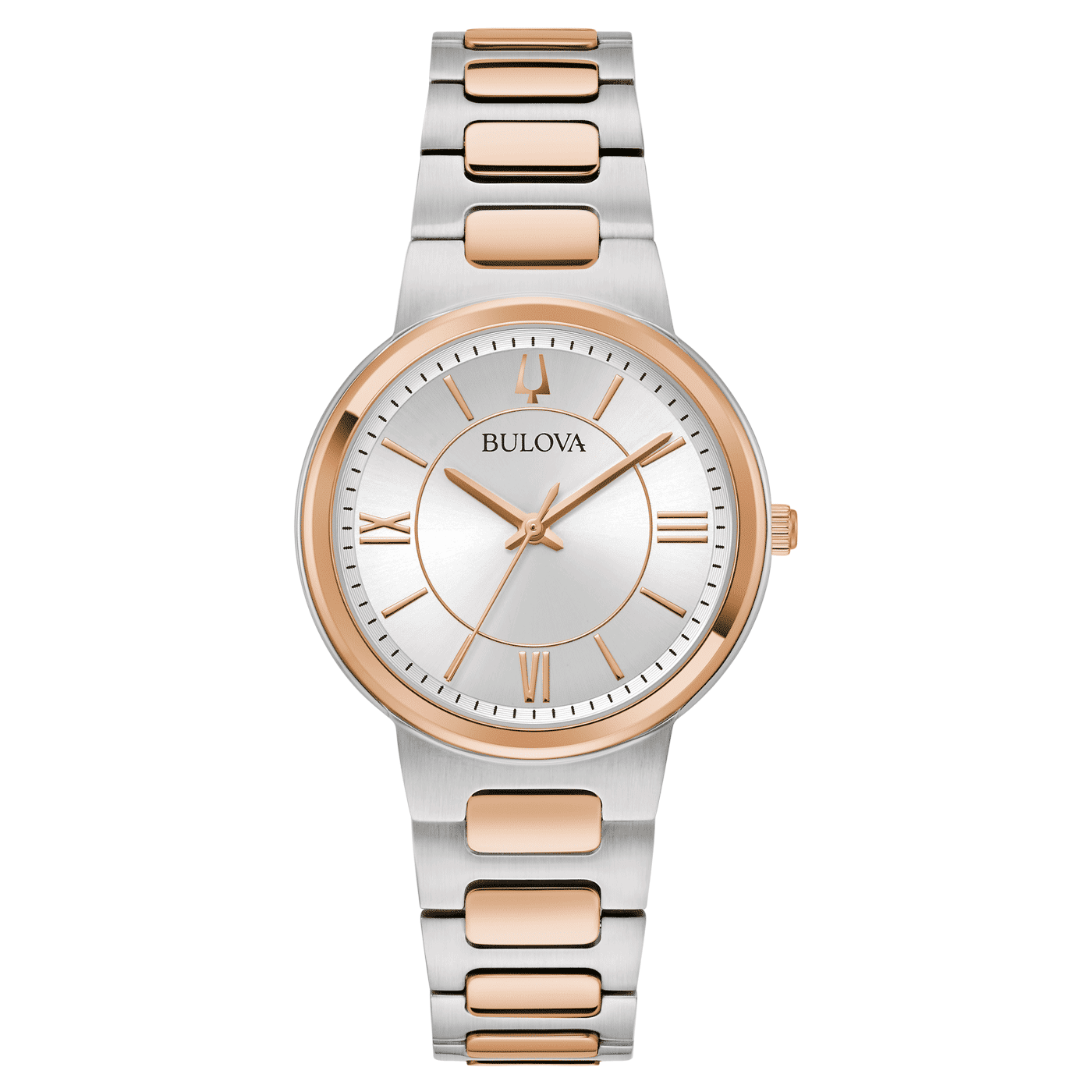 Bulova Classic 98L327 Damenuhr Silber • Quarzwerk 720 Tage Gangreserve • Bicolor Edelstahl