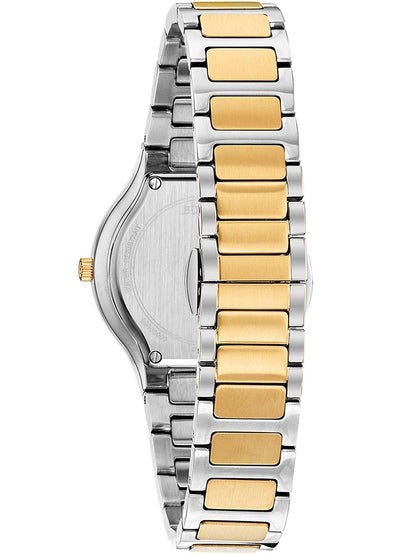 Bulova Futuro Millennia 98R273 Damenuhr Blau • Vier Diamant-Akzente • Zweifarbiges Quarzwerk-Modell, Bild 3