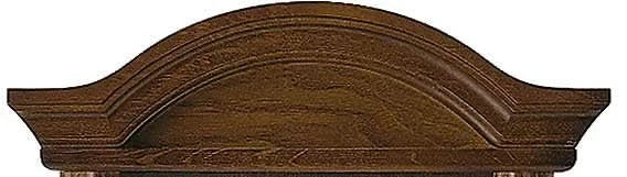 AMS Wanduhr 53x27x10 cm Holz • Präzises Quarzwerk • Autom. Nachtabschaltung