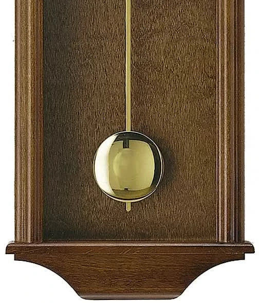 AMS Wanduhr 53x27x10 cm Holz • Präzises Quarzwerk • Autom. Nachtabschaltung