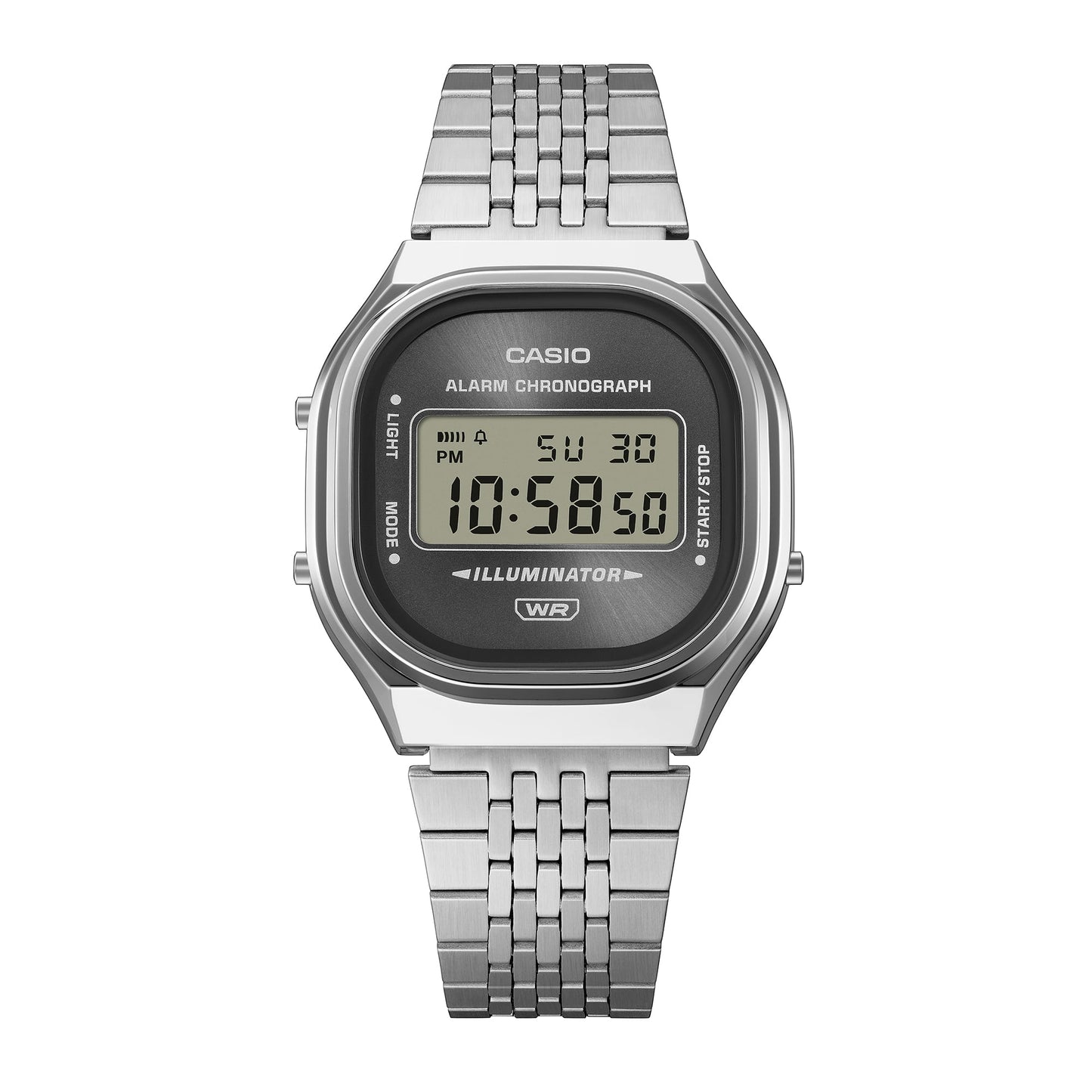 Casio Vintage A140WE-8AEF Armbanduhr Silber • Retro-Digitaldesign • Edelstahlarmband, Bild 5
