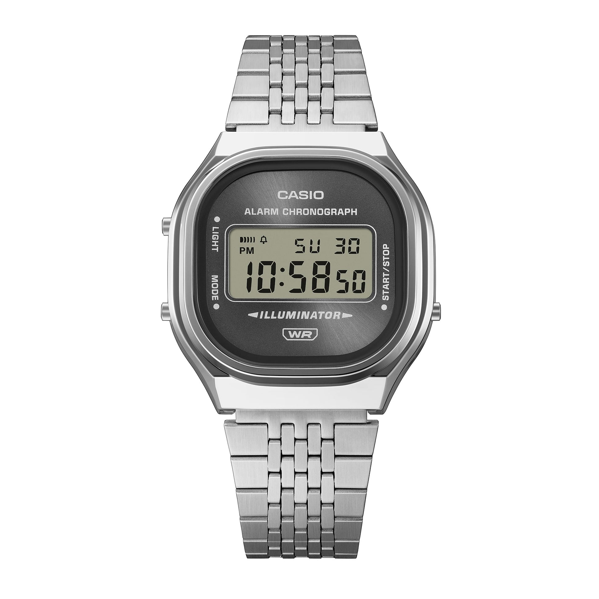 Casio Vintage A140WE-8AEF Armbanduhr Silber • Retro-Digitaldesign • Edelstahlarmband, Bild 5