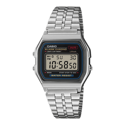Casio Vintage A159WE-1EF Armbanduhr Silber • Edelstahlarmband • LED-Beleuchtung, Bild 2