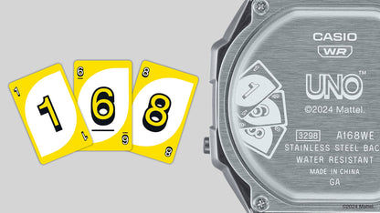 Casio A168WEUC-1AER Vintage Unisex Armbanduhr • UNO Special Edition • EL-Hintergrundbeleuchtung, Bild 8