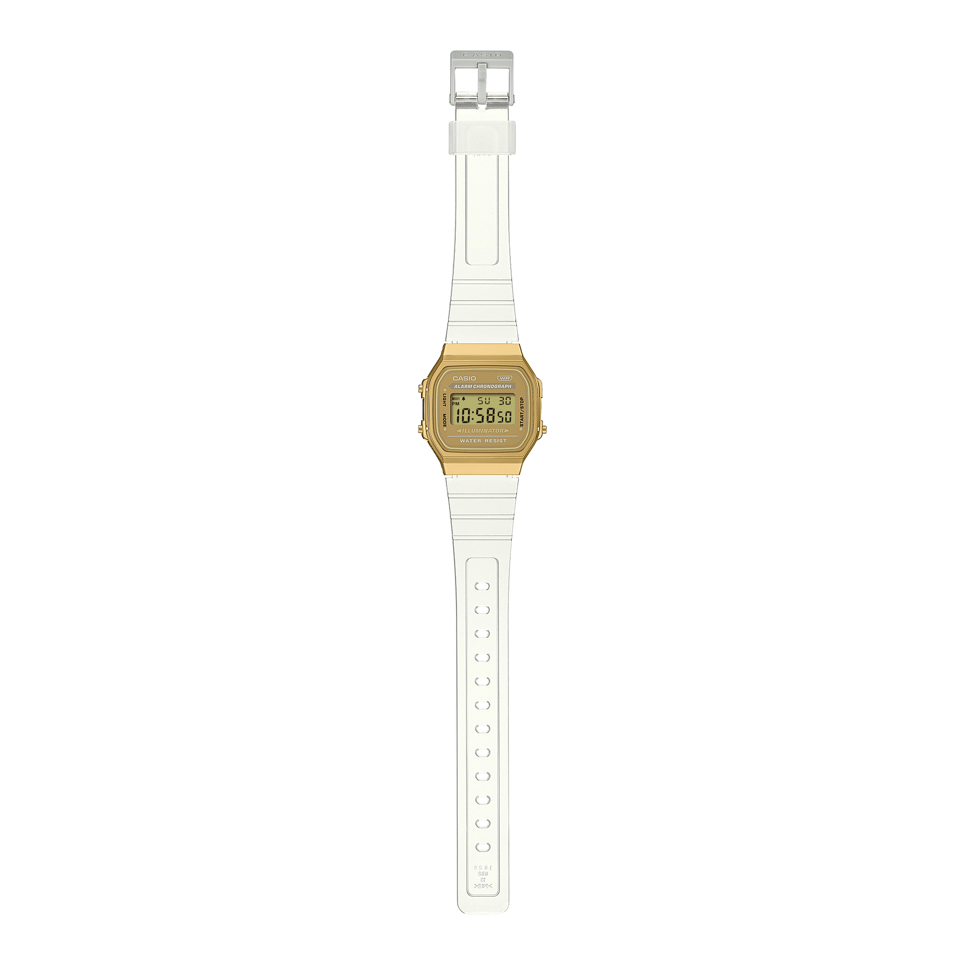 Casio Vintage A168XESG-9AEF Unisex Armbanduhr Gold • Digitales Quarzwerk • EL-Hintergrundbeleuchtung, Bild 3